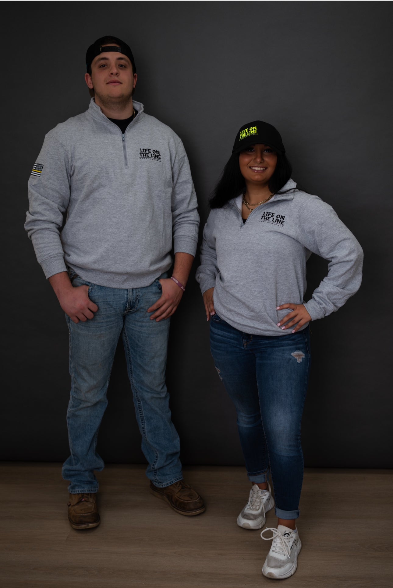 Light Grey Quarter Zip