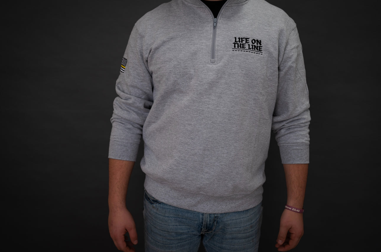 Light Grey Quarter Zip